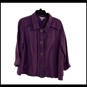 Christopher & Banks Deep Purple Blazer